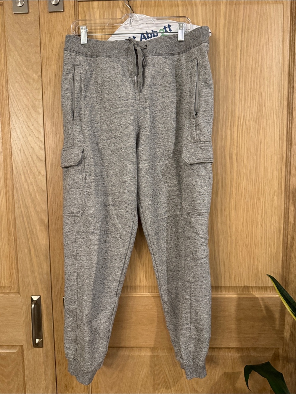 Duluth Trading Co Gray Cargo Jogger Sweatpants